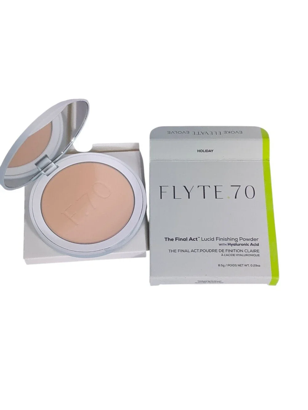 Flyte.70 The Final Act Lucid Finishing Powder Holiday in Holiday Peachy Beige